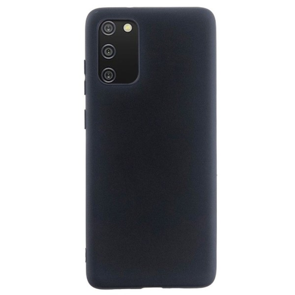 „Shell“ Kõva silikoon (TPU) kaaned - must (Galaxy A02s)