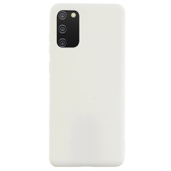 „Shell“ Kõva silikoon (TPU) kaaned - valge (Galaxy A02s)