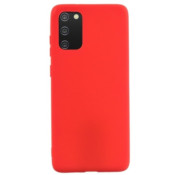 „Shell“ Kõva silikoon (TPU) kaaned - punane (Galaxy A02s)