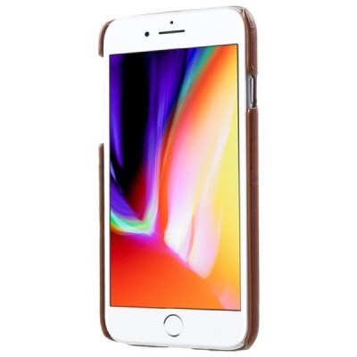 Apple iPhone 7 (iPhone 8) odinis rudas dėklas su kortelių laikikliu | Priedai.lt