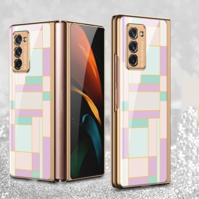 Samsung Galaxy Z Fold2 5G (F916B) GKK Pattern plastikinis violetinis dėklas - nugarėlė | Priedai.lt
