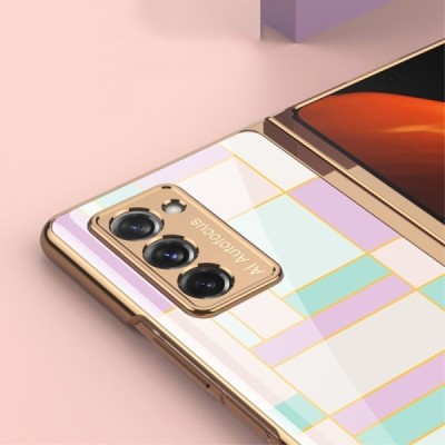 Samsung Galaxy Z Fold2 5G (F916B) GKK Pattern plastikinis violetinis dėklas - nugarėlė | Priedai.lt