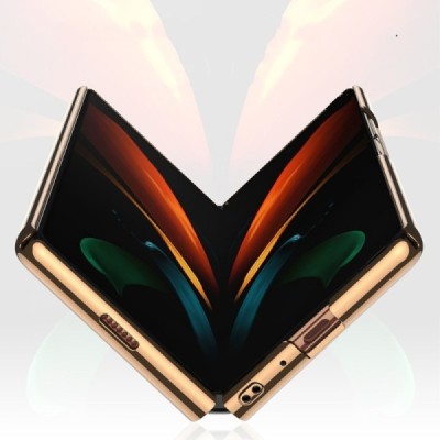 Samsung Galaxy Z Fold2 5G (F916B) GKK Pattern plastikinis geltonas dėklas - nugarėlė | Priedai.lt