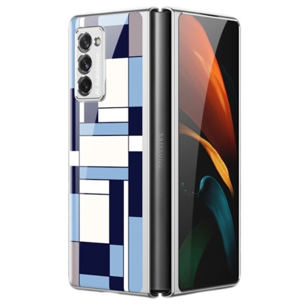 „GKK“ Pattern plastikust kaaned - sinine (Galaxy Z Fold2)