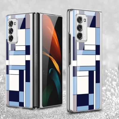 Samsung Galaxy Z Fold2 5G (F916B) GKK Pattern plastikinis mėlynas dėklas - nugarėlė | Priedai.lt