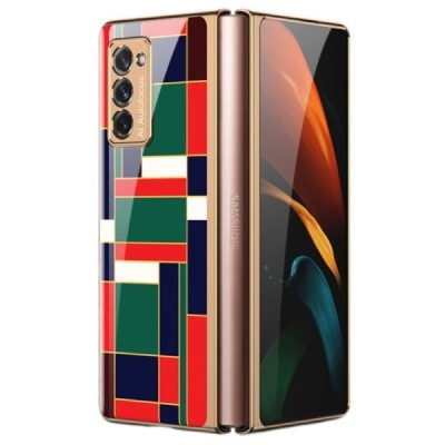 Samsung Galaxy Z Fold2 5G (F916B) GKK Pattern plastikinis žalias dėklas - nugarėlė | Priedai.lt