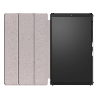 Samsung Galaxy Tab A7 Lite 8.7 2021 (T220, T225) atverčiamas auksinis odinis dėklas - knygutė | Priedai.lt