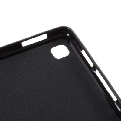 Samsung Galaxy Tab A7 Lite 8.7 2021 (T220, T225) kieto silikono TPU juodas dėklas - nugarėlė | Priedai.lt