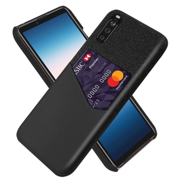 „KSQ“ Shell kaaned taskuga - must (Xperia 10 III)