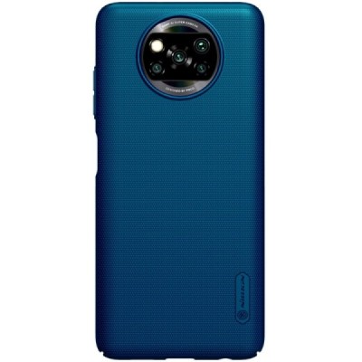 Xiaomi Poco X3 (X3 Pro) Nillkin Frosted Shield mėlynas plastikinis dėklas | Priedai.lt