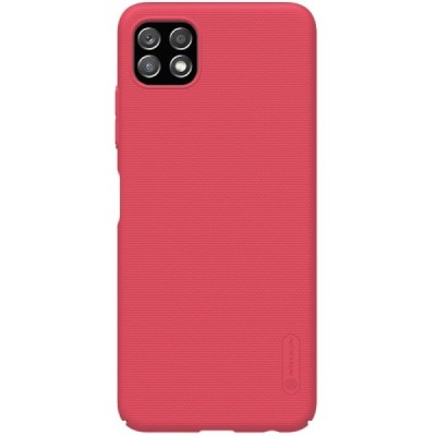 Samsung Galaxy A22 „Nillkin“ Frosted Shield raudonas plastikinis dėklas, nugarėlė | Priedai.lt