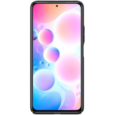 Xiaomi Poco F3 (Mi 11i) Nillkin Frosted Shield juodas plastikinis dėklas | Priedai.lt