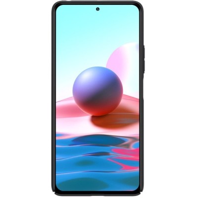 Xiaomi Poco M3 Pro (Redmi Note 10 5G) Nillkin Frosted Shield juodas plastikinis dėklas, nugarėlė | Priedai.lt