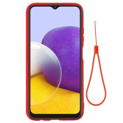 Samsung Galaxy A22 Shell kieto silikono TPU raudonas dėklas - nugarėlė | Priedai.lt