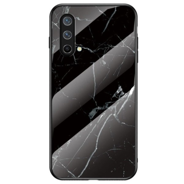 „Marble“ Kõva silikoon (TPU) kaaned - must (OnePlus Nord CE)