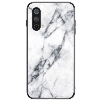 OnePlus Nord CE 5G „Marble“ kieto silikono TPU baltas dėklas - nugarėlė | Priedai.lt
