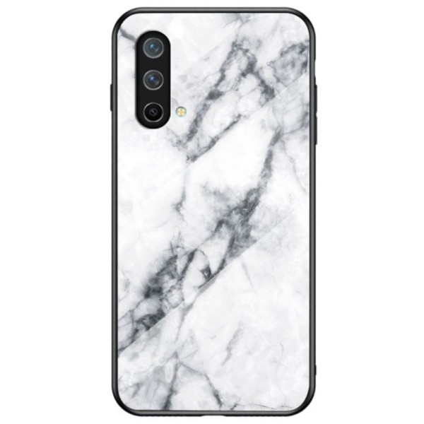 „Marble“ Kõva silikoon (TPU) kaaned - valge (OnePlus Nord CE)