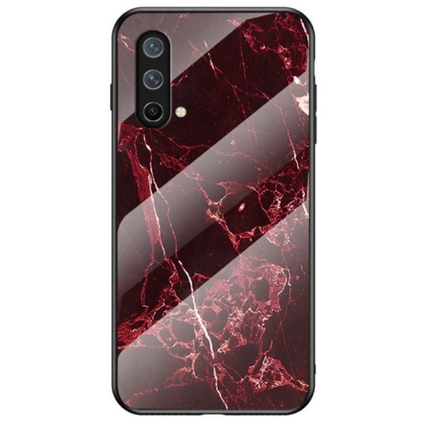 „Marble“ Kõva silikoon (TPU) kaaned - punane (OnePlus Nord CE)