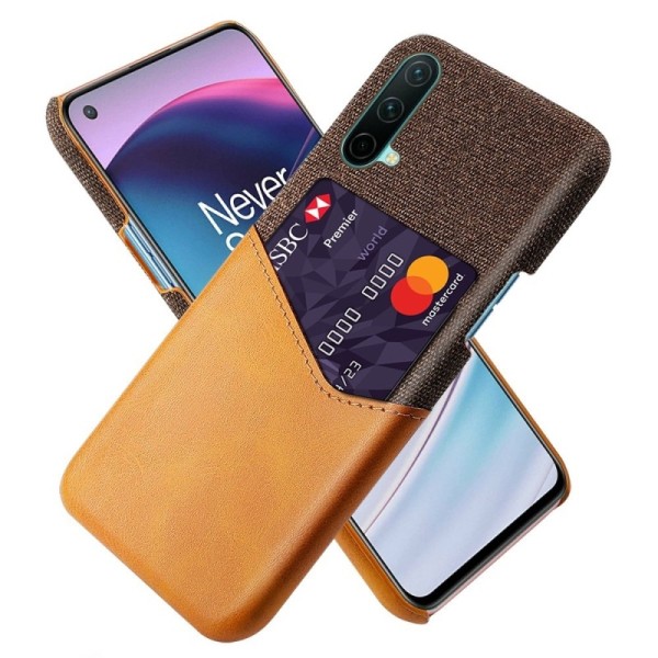 „KSQ“ Shell kaaned taskuga - pruun (OnePlus Nord CE)