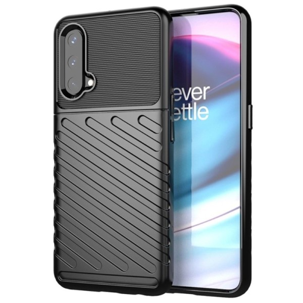 „Twill“ Kõva silikoon (TPU) kaaned - must (OnePlus Nord CE)