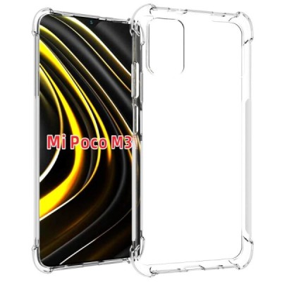 Xiaomi Poco M3 Pro (Redmi Note 10 5G) kieto silikono TPU skaidrus dėklas - nugarėlė | Priedai.lt