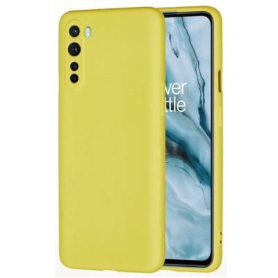 OnePlus Nord Shell kieto silikono TPU geltonas dėklas - nugarėlė | Priedai.lt