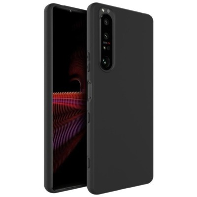 Sony Xperia 1 III „Imak“ kieto silikono TPU juodas dėklas - nugarėlė | Priedai.lt