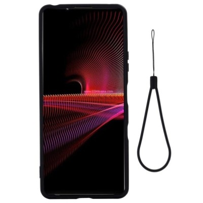 Sony Xperia 1 III Shell kieto silikono TPU juodas dėklas - nugarėlė | Priedai.lt