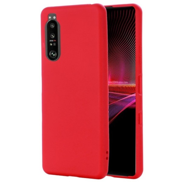 „Shell“ Kõva silikoon (TPU) kaaned - punane (Xperia 1 III)