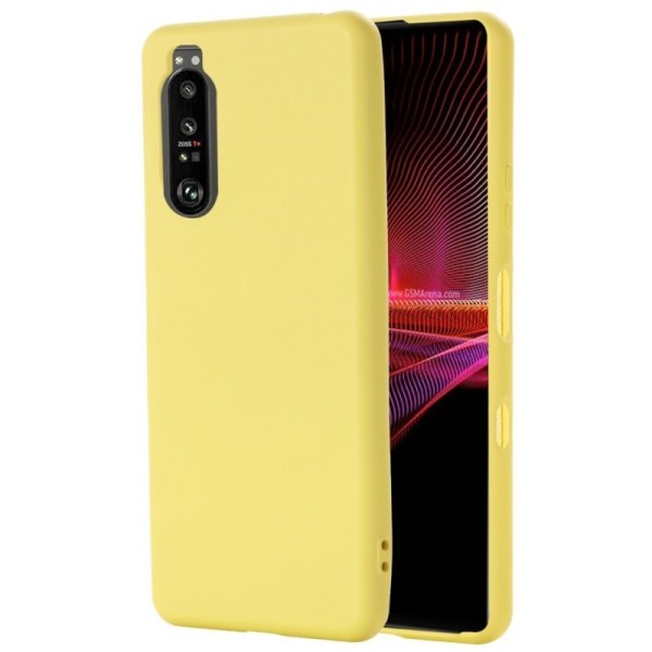 „Shell“ Kõva silikoon (TPU) kaaned - kollane (Xperia 1 III)
