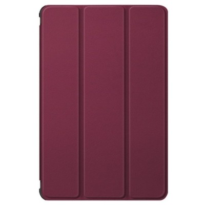 Samsung Galaxy Tab S7 FE 12.4", S7+ 12.4" (T976) atverčiamas bordo odinis dėklas - knygutė (sulankstomas) | Priedai.lt