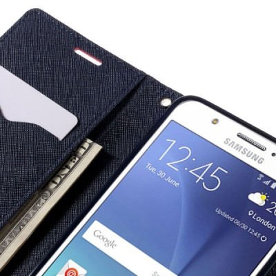 Samsung Galaxy J5 2016 (J510) Mercury rožinis atverčiamas dėklas - piniginė | Priedai.lt