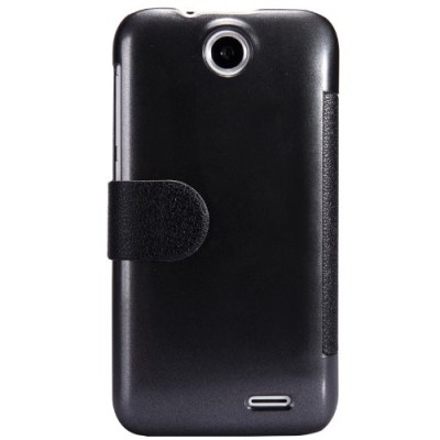 HTC Desire 310 juodas odinis atverčiamas Nillkin Fresh dėklas / Priedai.lt