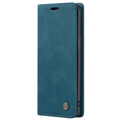 Samsung Galaxy S9 (G960) CaseMe Retro solidus atverčiamas žalias odinis dėklas - knygutė | Priedai.lt