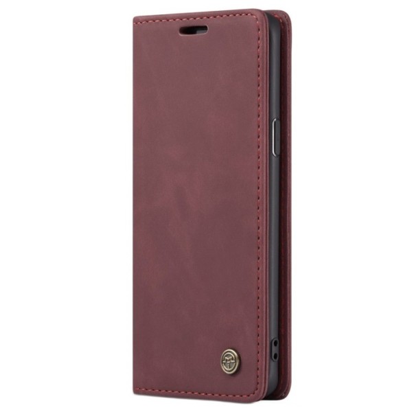 „CaseMe“ Retro Tugev tahke kaaned - burgundi (Galaxy S9)