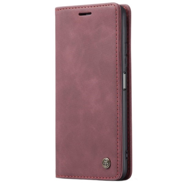 „CaseMe“ Retro Tugev tahke kaaned - burgundi (Redmi Note 10 Pro)