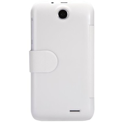 HTC Desire 310 baltas odinis atverčiamas Nillkin Fresh dėklas / Priedai.lt