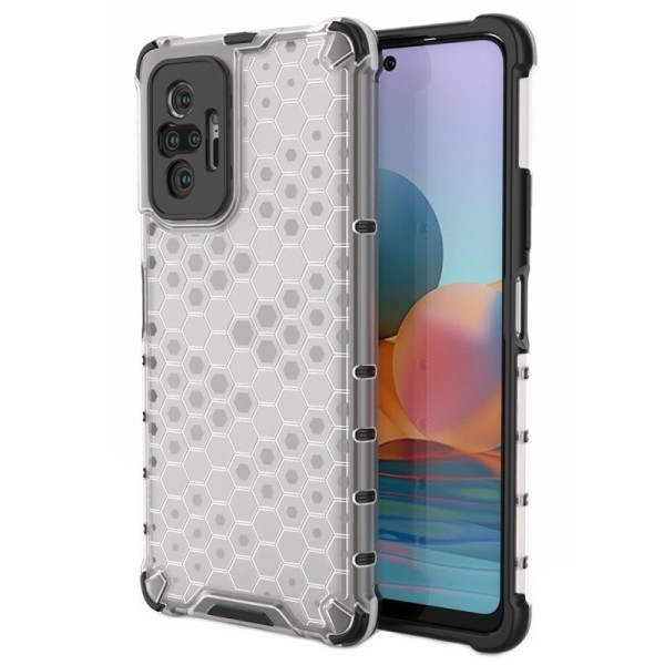 „Honeycomb“ Tugevdatud turvalisus kaaned - läbipaistev (Redmi Note 10 Pro)