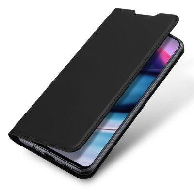 „Dux Ducis“ Skin serijos OnePlus Nord CE juodas odinis atverčiamas dėklas | Priedai.lt