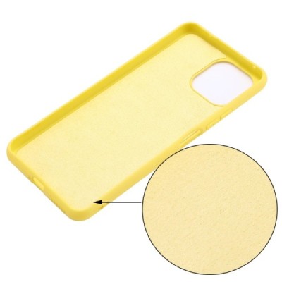 Xiaomi Mi 11 Lite Shell kieto silikono TPU geltonas dėklas - nugarėlė | Priedai.lt