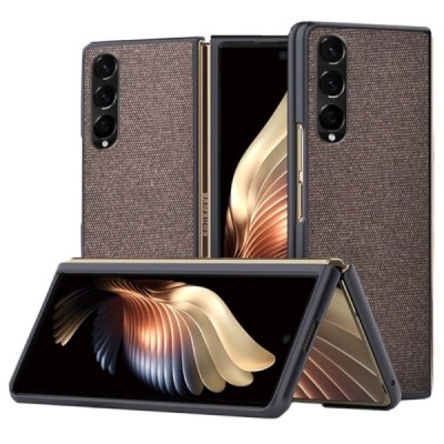 „Bi-Color“ Splicing Samsung Galaxy Z Fold3 5G (F926B) rudas tekstilės dėklas | Priedai.lt