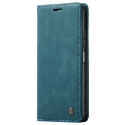 Xiaomi Mi 11 Lite CaseMe Retro solidus atverčiamas žalias odinis dėklas - knygutė | Priedai.lt