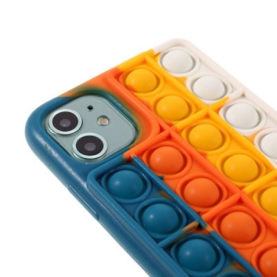 Apple iPhone 11 „Popit“ Bubble minkšto silikono TPU mėlynas dėklas - nugarėlė | Priedai.lt