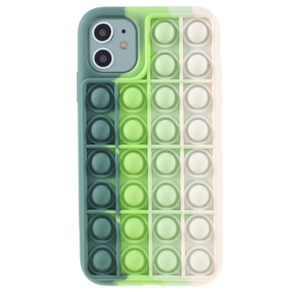 „Popit“ Bubble pehme silikoon (TPU) kaaned - roheline (iPhone 11)
