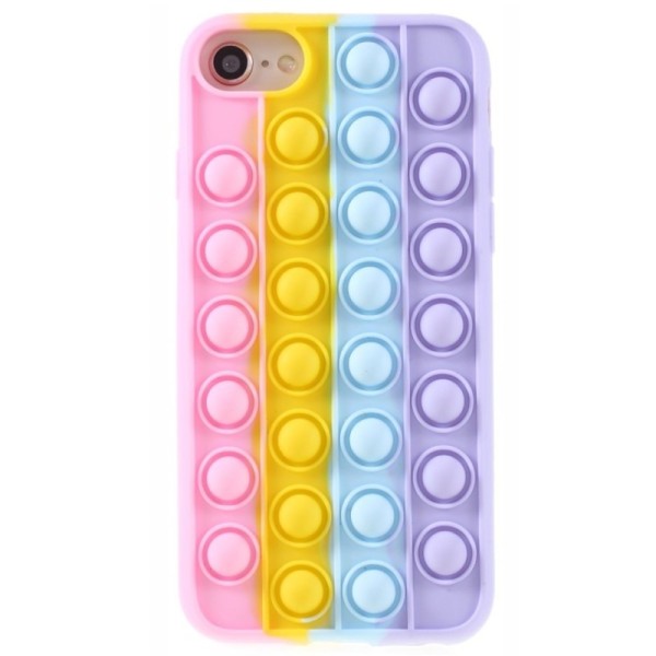 „Popit“ Bubble pehme silikoon (TPU) kaaned - roosa (iPhone 6 / 7 / 8 / SE 2020 / SE 2022)
