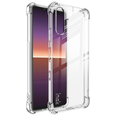 „Imak“ Tugevdatud turvalisus Kõva silikoon (TPU) kaaned - läbipaistev + ekraani kaitse (Xperia 10 III)