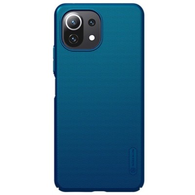 Xiaomi Mi 11 Lite Nillkin Frosted Shield mėlynas plastikinis dėklas | Priedai.lt