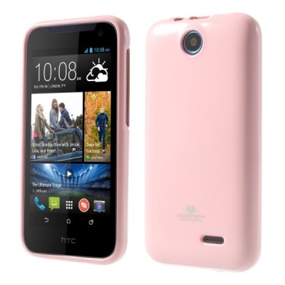 Mercury rožinis HTC Desire 310 kieto silikono (TPU) dėklas / Priedai.lt
