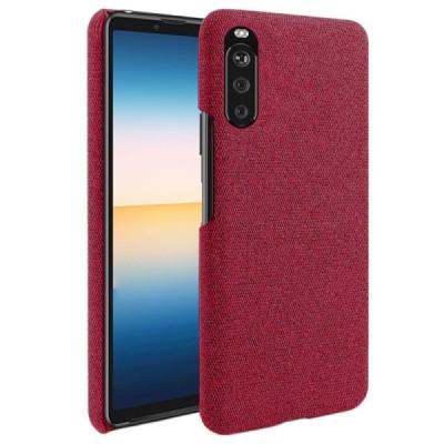 „Bi-Color“ Splicing Sony Xperia 10 III raudonas odinis dėklas | Priedai.lt