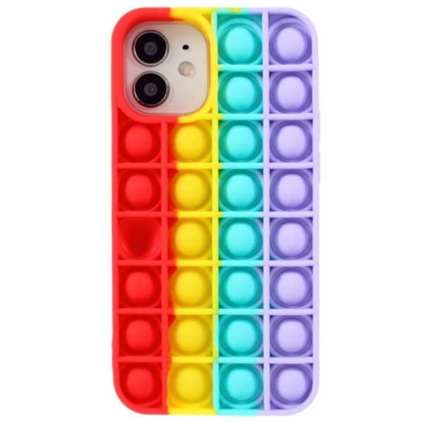 „Popit“ Bubble pehme silikoon (TPU) kaaned - punane (iPhone 12 Mini)
